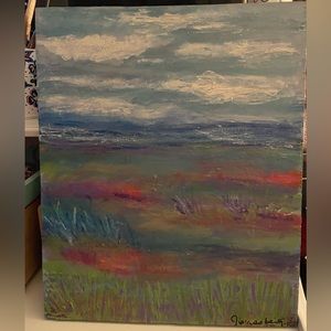 Acrylic painting on wood . Original artwork- one of kind .